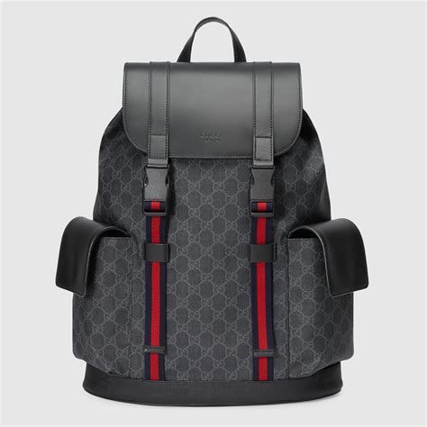 black gucci backpack with green and red|Gucci backpacks bootleg.